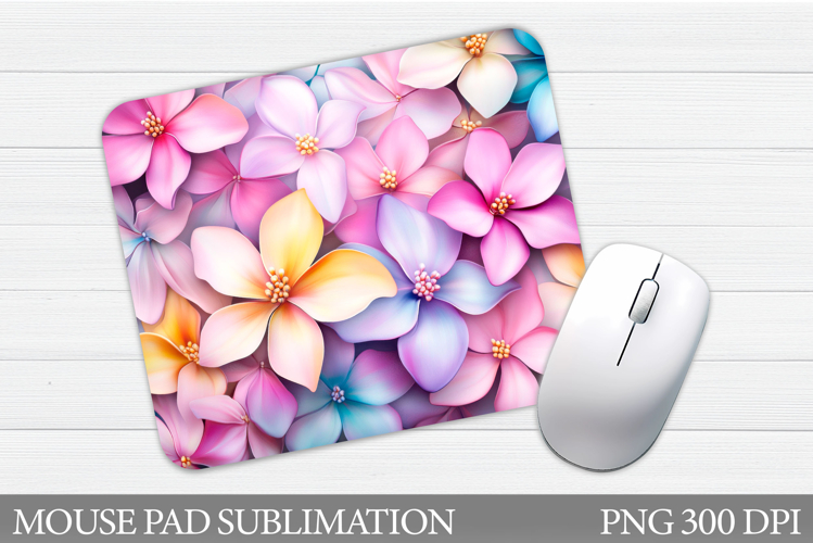 Floral Mouse Pad Sublimation. Flowers Mouse Pad Design