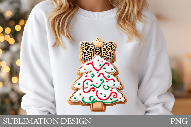 Christmas Tree Cookies T-Shirt. Christmas Tree Sublimation