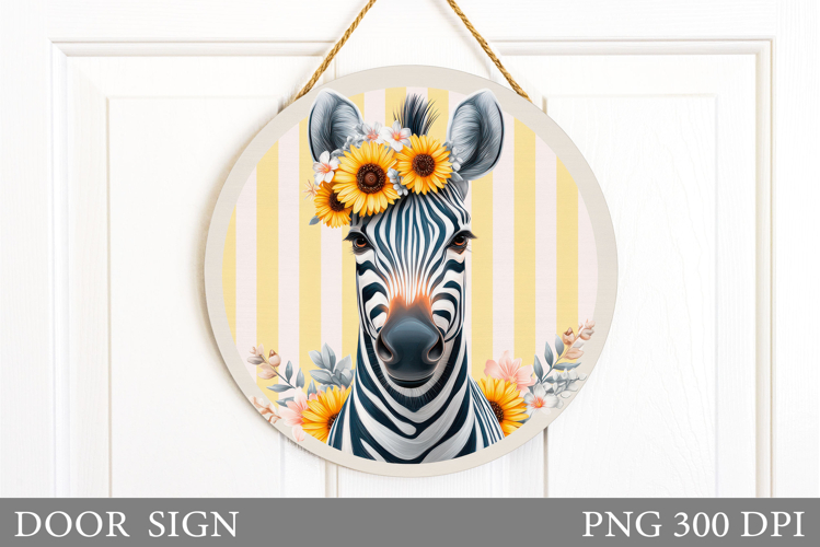 Zebra Door Sign Design. Zebra Sublimation
