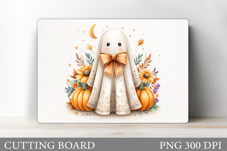 Halloween Ghost Cutting Board. Halloween Cutting Board