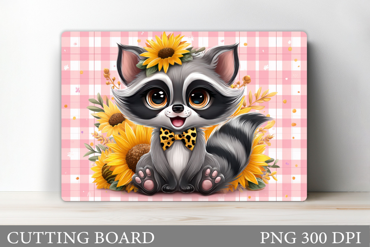 Raccoon Cutting Board Design. Raccoon Kitchen Cutting Board