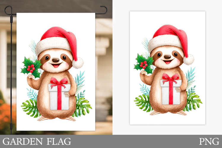 Christmas Sloth Kitchen Towel. Christmas Kitchen Towel