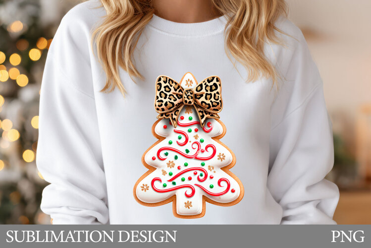 Christmas Tree T-Shirt Design. Christmas Tree Sublimation example image 1