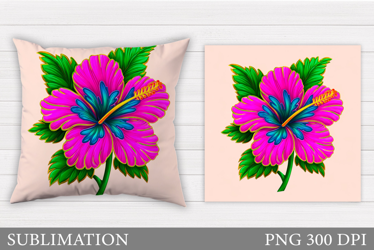 Flowers Pillow Design. Floral Pillow Sublimation