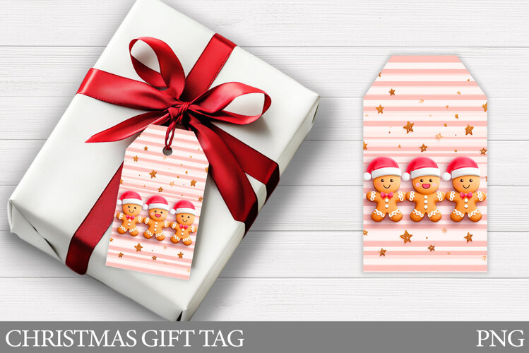 Gingerbread Gift Tags. Christmas Gift Tag Printable example image 1