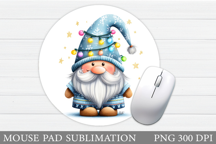 Christmas Gnome Mouse Pad. Christmas Mouse Pad Design