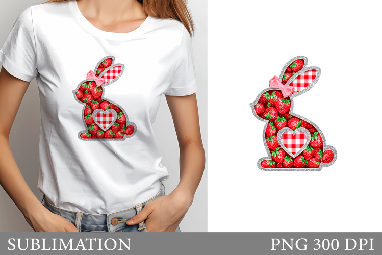 Bunny Sublimation. Cute Bunny T-Shirt Design