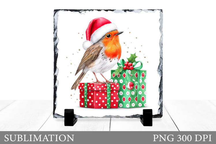 Christmas Bird Sublimation. Christmas Bird Slate Design