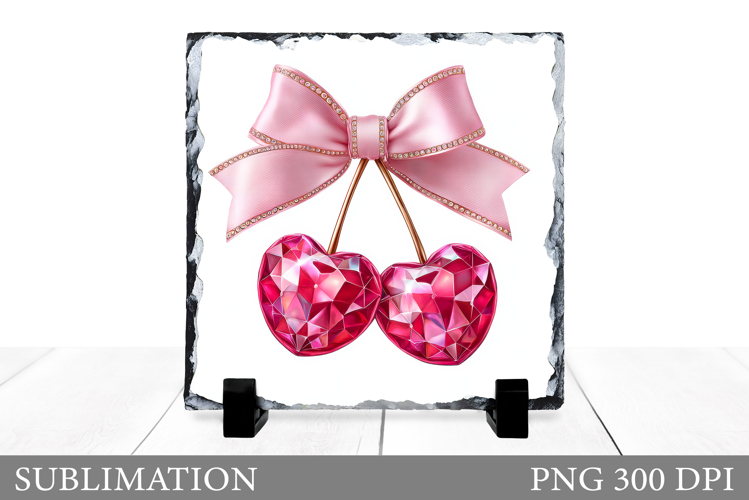 Valentines Cherry Sublimation. Valentines Cherries Slate