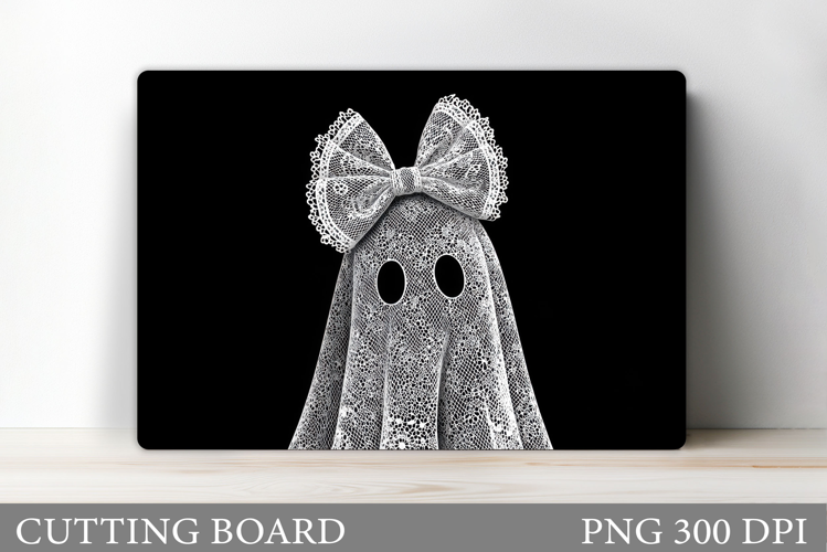 Ghost Cutting Board Sublimation. Halloween Cutting Board