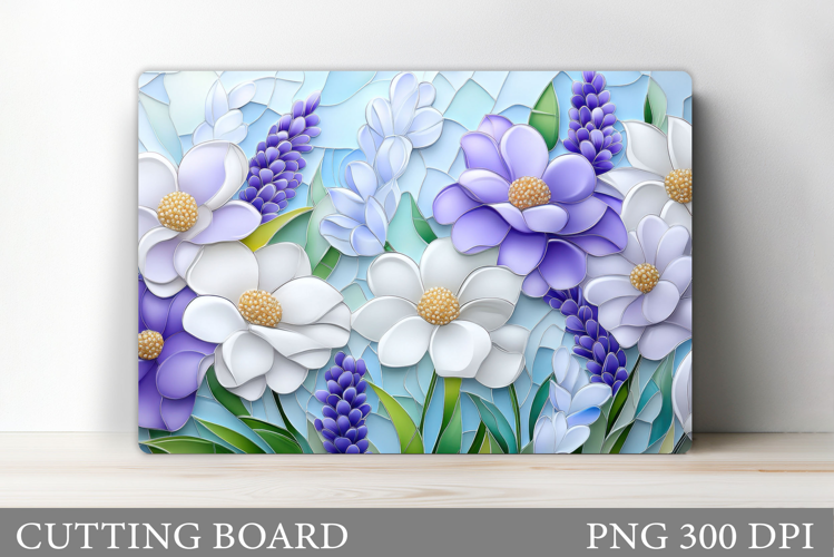 Flowers Cutting Board. Floral Cutting Board Sublimation