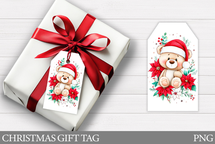 Christmas Gift Tags. Christmas Bear Gift Tag Printable