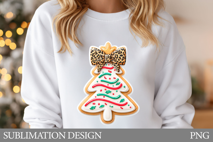 Christmas Tree Cookies T-Shirt. Christmas Tree Sublimation