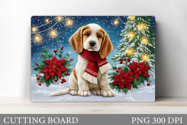 Christmas Dog Cutting Board. Christmas Cutting Board Design