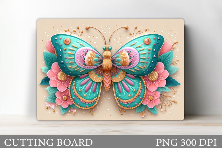 Butterfly Cutting Board Design. Butterfly Sublimation