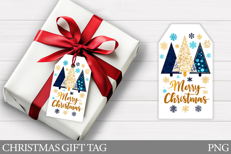 Christmas Gift Tag Printable. Christmas Tree Gift Tag Design