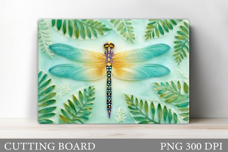 Dragonfly Cutting Board Design. Dragonfly Sublimation example image 1