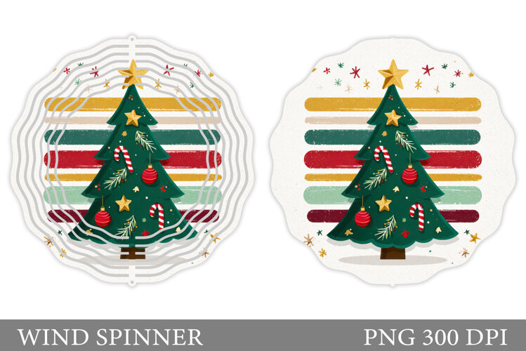 Christmas Tree Wind Spinner. Christmas Wind Spinner Design example image 1