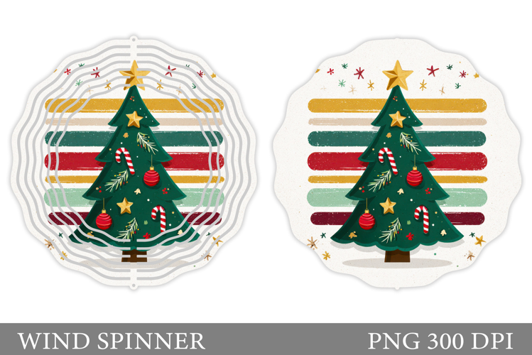 Christmas Tree Wind Spinner. Christmas Wind Spinner Design