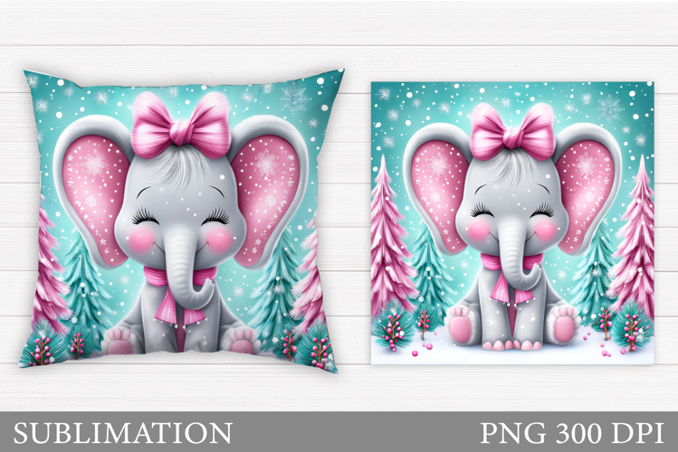 Cute Elephant Clipart Image 16