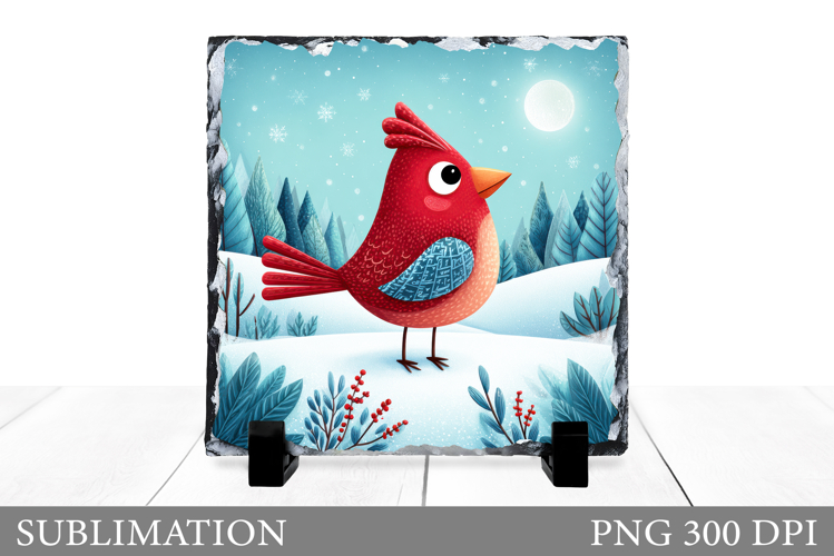 Christmas Bird Sublimation. Christmas Bird Slate Design