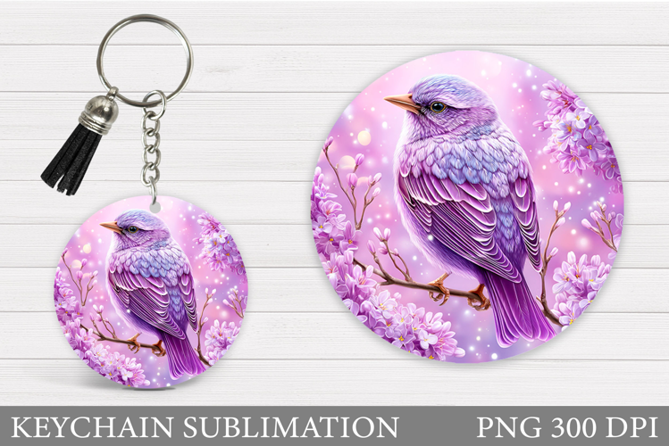 Bird Keychain Design. Bird Sublimation