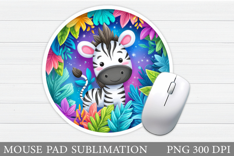 Zebra Mouse Pad Design. Zebra Round Mouse Pad Sublimation