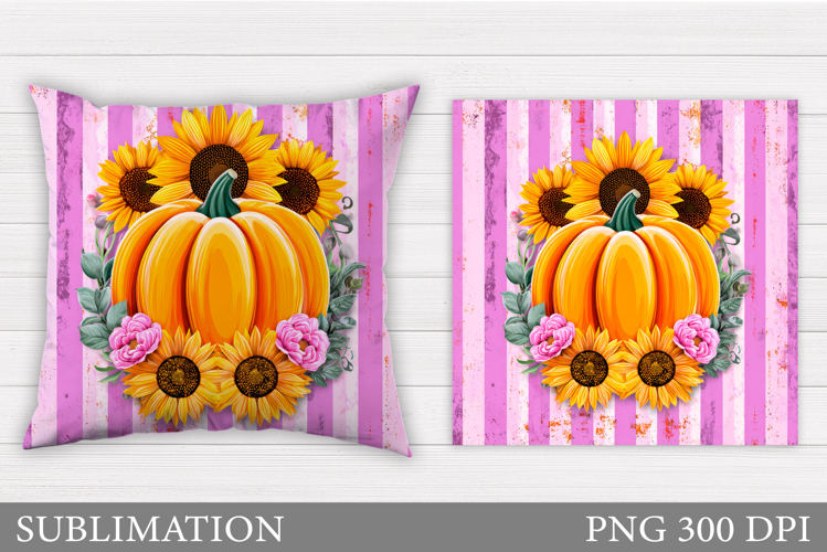 Pumpkin Pillow Design. Pumpkin Sublimation