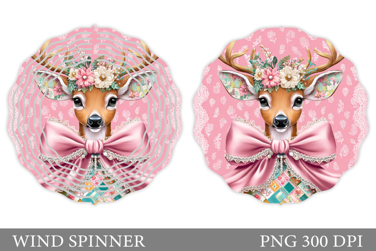Christmas Deer Wind Spinner. Christmas Wind Spinner Design