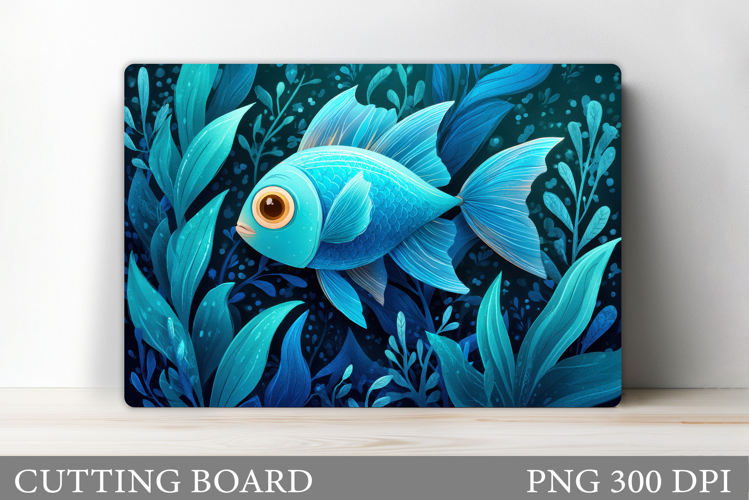 Fish Cutting Board Design. Fish Sublimation