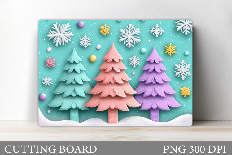 Christmas Tree Cutting Board. Christmas Tree Sublimation