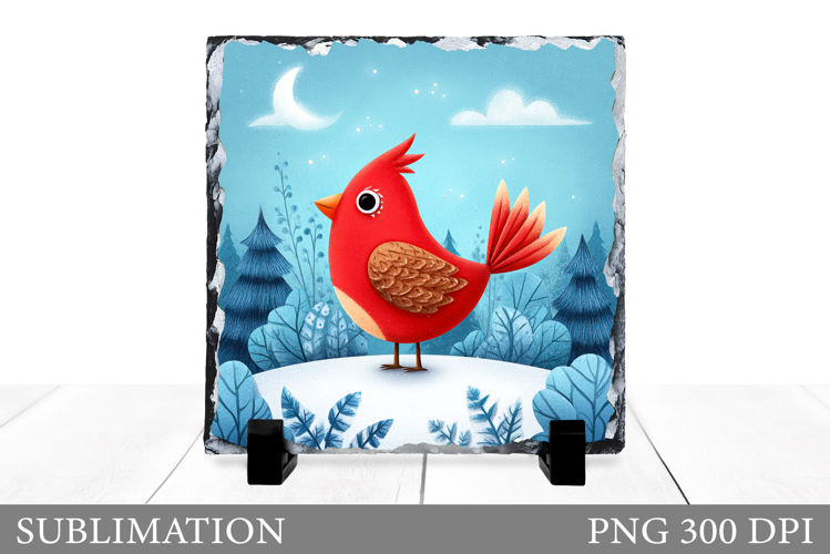 Christmas Bird Sublimation. Christmas Bird Slate Design
