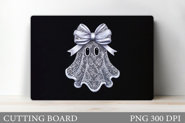 Halloween Ghost Cutting Board. Halloween Cutting Board example image 1
