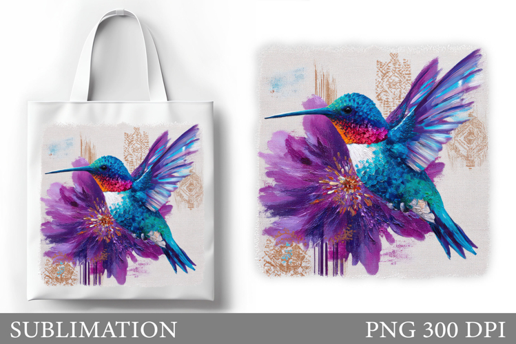 Hummingbird Tote Bag Sublimation. Hummingbird Sublimation