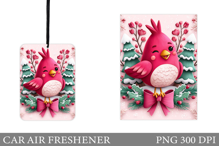Cute Bird Car Air Freshener. Christmas Car Air Freshener