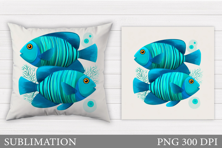 Fish Pillow Sublimation. Fish Sublimation