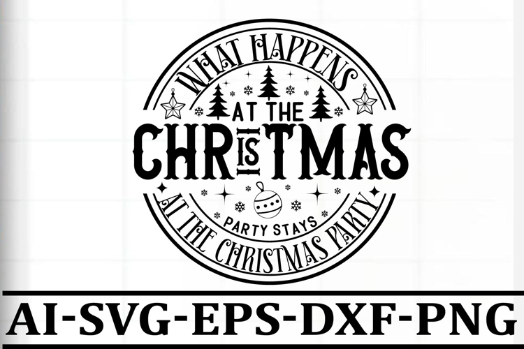Christmas Round sign Svg Design Round Sign SVG quotes