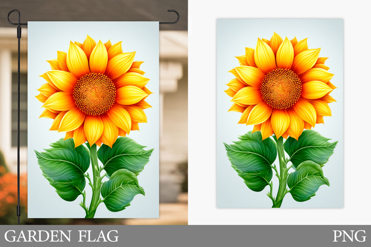 Sunflowers Garden Flag. Floral Garden Flag Design