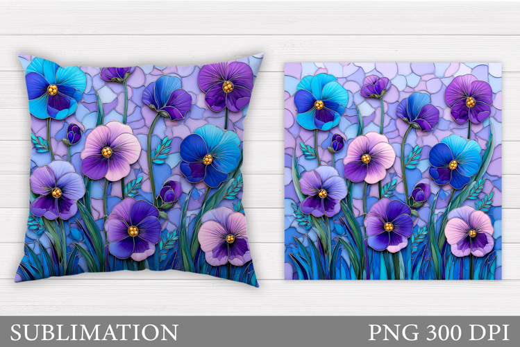 Flowers Pillow Design. Floral Pillow Sublimation