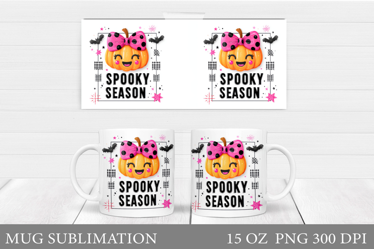 Halloween Pumpkin Mug Design. Halloween Mug Sublimation