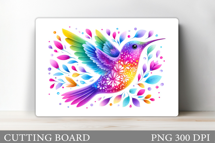 Hummingbird Cutting Board Design. Hummingbird Sublimation
