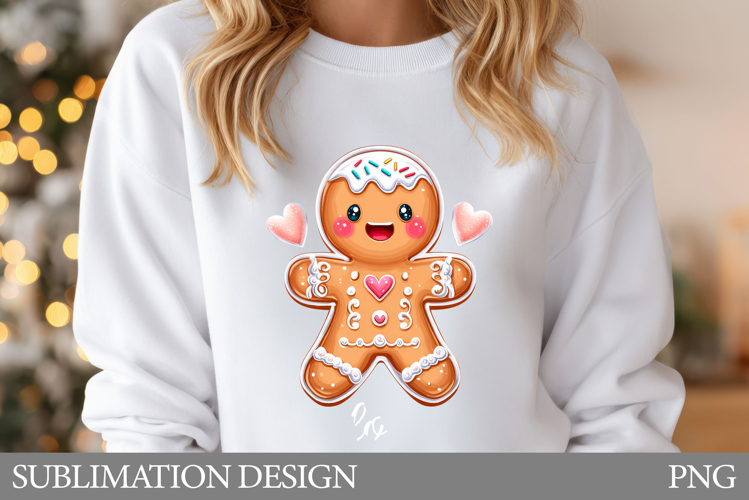 Gingerbread Sublimation. Gingerbread T-Shirt Design