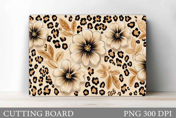 Floral Cutting Board Design. Flowers Cutting Board example image 1