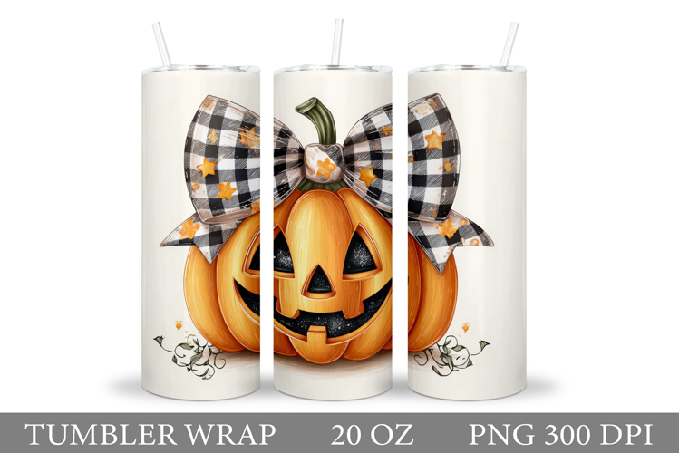 Halloween Pumpkin Tumbler. Halloween Tumbler Sublimation