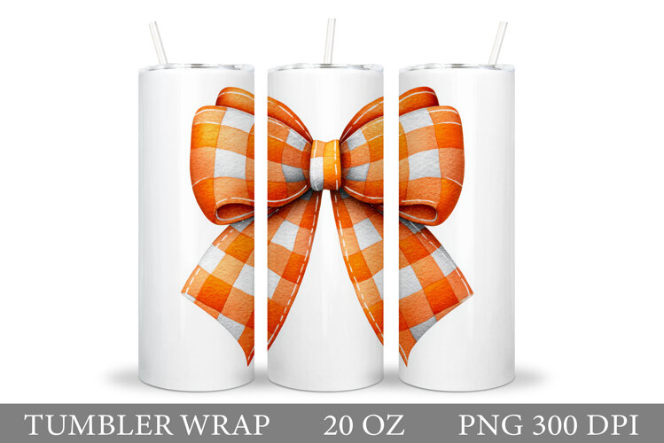 Bow Tumbler Design. Bow Sublimation example image 1