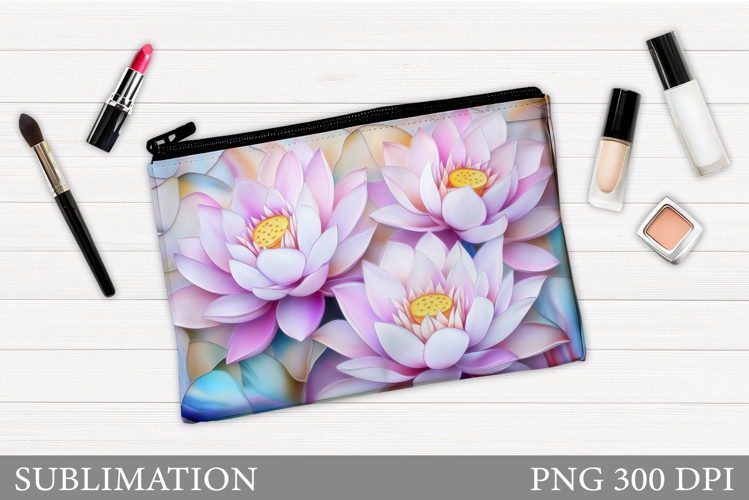 Floral Makeup Bag. Flowers Makeup Pouch Sublimation