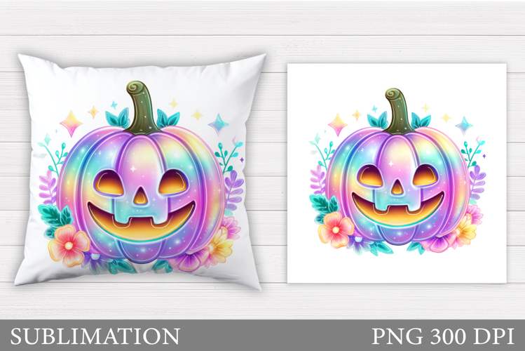 Pumpkin Pillow Design. Halloween Pillow Sublimation