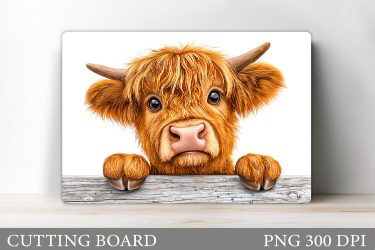 Cow Cutting Board Design. Cow Sublimation example image 1