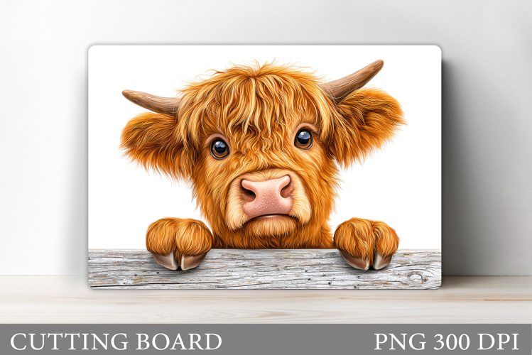 Cow Cutting Board Design. Cow Sublimation