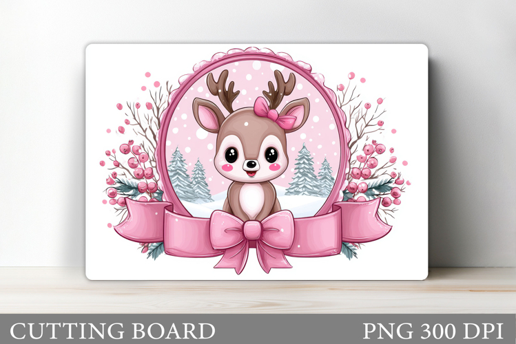 Christmas Deer Cutting Board. Christmas Cutting Board Design